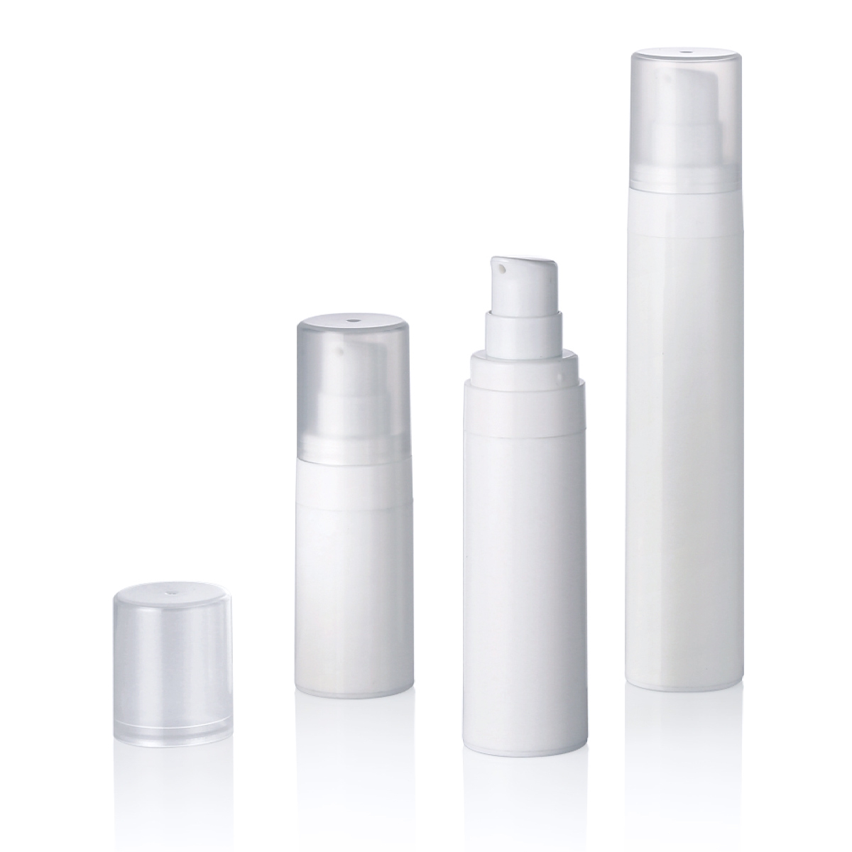 15ml 30ml 50ml 塑料PP白色Snap霜乳液真空瓶真空瓶L16